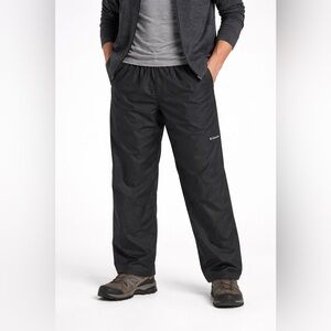 Columbia Omni-Tech Rain Pants Black Waterproof Nylon Hiking 4X 32